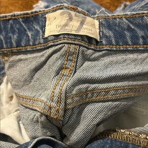 Free People Blue Straight Leg Jeans